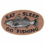 Eat/Sleep Go Fishing Patch