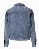 Cambry Denim JacketW/Pearls