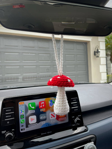 Mushroom Car Mirror Hanging Charm