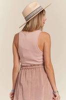 Tiffany Sleeveless Washed Dress