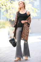 Julie Leopard Kimono Cardigan